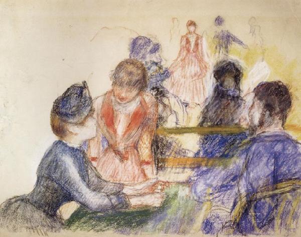 Pierre Renoir At the Moulin de la Galette